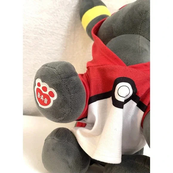 Build A Bear Pokemon Umbreon Plush Red Pokeball Shirt Hoodie Outfit - Picture 7 of 8